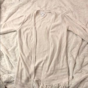 White long girls cardigan